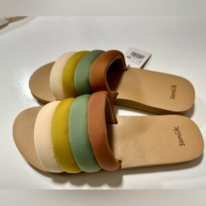 Sanuk Puff and Slide sandals size 11